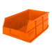 Quantum Medical Quantum Medical SSB465OR Stackable Shelf Bin 18" x 11" x 7" Orange Supplies reLink Medical