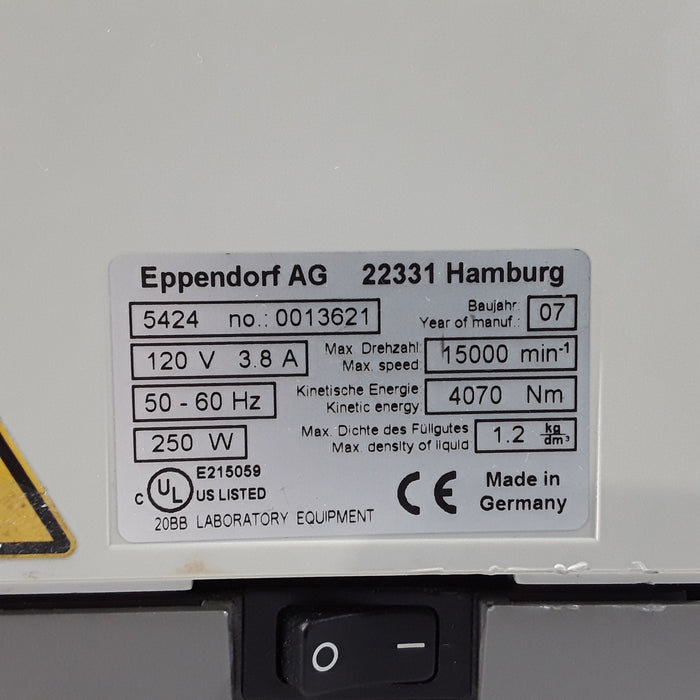 Eppendorf 5424 Centrifuge
