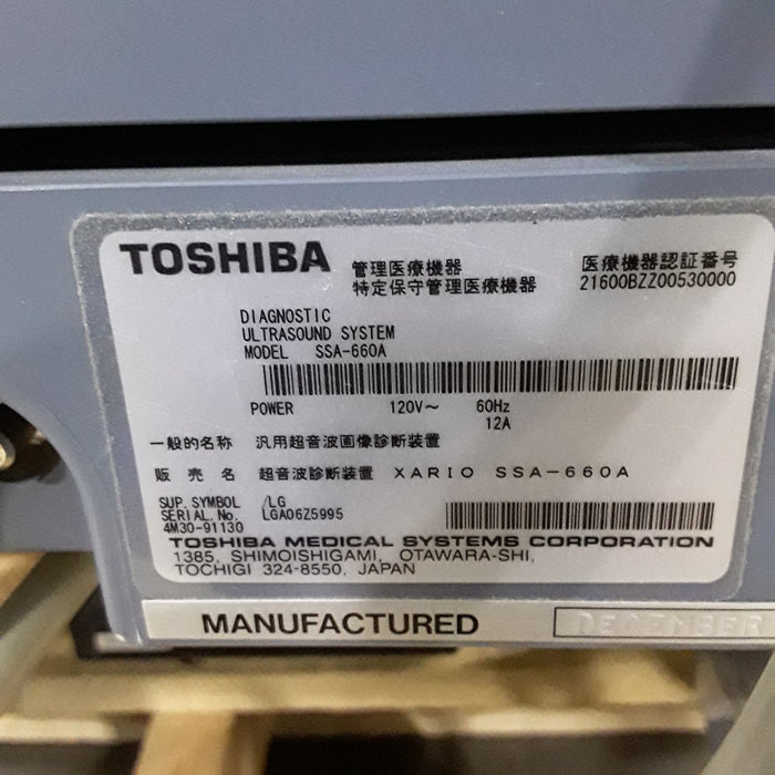 Toshiba Xario Ultrasound