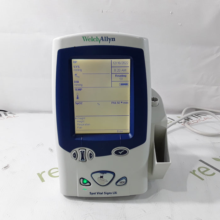 Welch Allyn Welch Allyn Spot LXi - NIBP, ThermoScan, Masimo SpO2 Vital Signs Monitor Patient Monitors reLink Medical