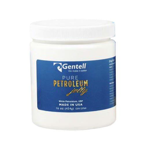 Gentell Gentell GEN-23760 Pure Petroleum Jelly 16 oz Jar White Petrolatum Supplies reLink Medical