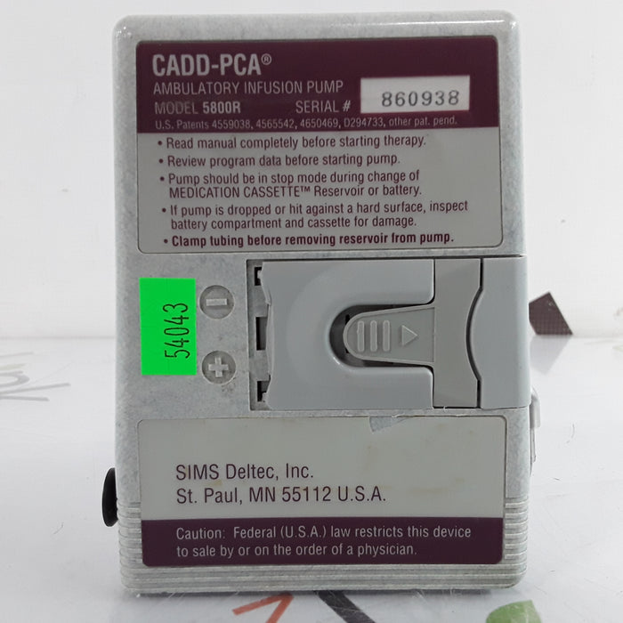 Smiths Medical CADD-PCA 5800R Ambulatory Infusion Pump