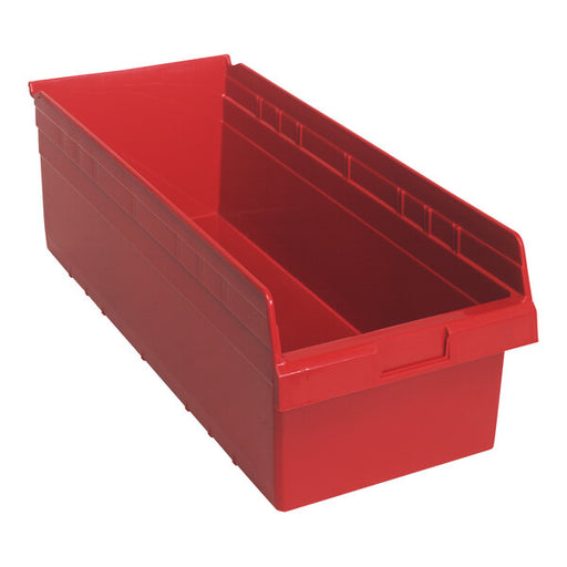 Quantum Medical Quantum Medical QSB816RD Shelf Bin 23 5/8" x 11 1/8" x 8" Red Supplies reLink Medical