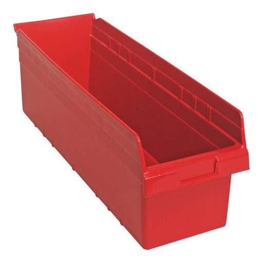Quantum Medical Quantum Medical QSB814RD Shelf Bin 23 5/8" x 8 3/8" x 8" Red Supplies reLink Medical
