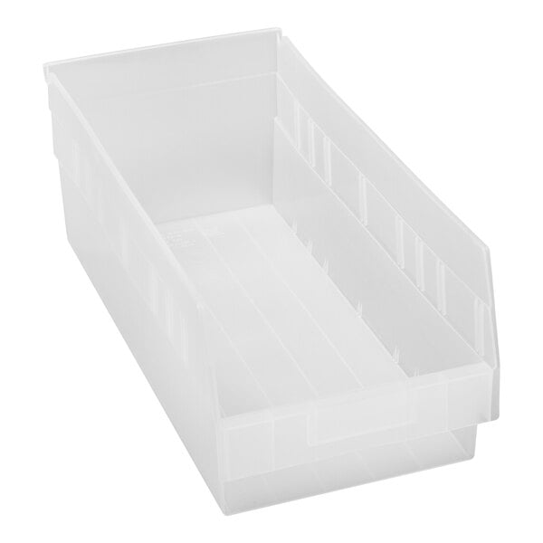 Quantum Medical Quantum Medical QSB208CL Shelf Bin 17 7/8" x 8 3/8" x 6" Clear Supplies reLink Medical