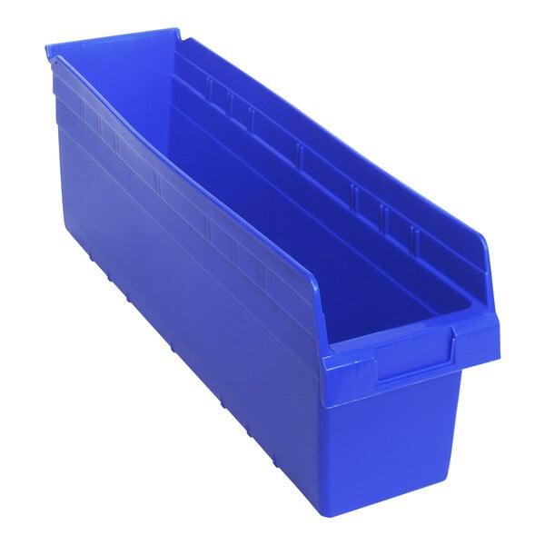 Quantum Medical Quantum Medical QSB806BL Shelf Bin 23 5/8" x 6 5/8" x 8" Blue Supplies reLink Medical