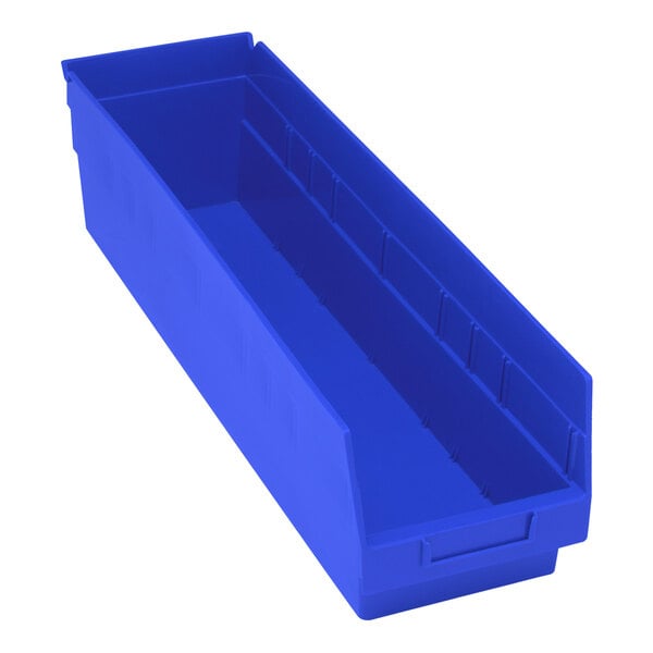 Quantum Medical Quantum Medical QSB206BL Shelf Bin 23 5/8" x 6 5/8" x 6" Blue Supplies reLink Medical