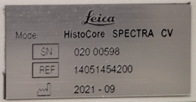 Leica Microsystems, Inc. 2021 Leica Histocore Spectra ST and CV system Histology and Pathology reLink Medical