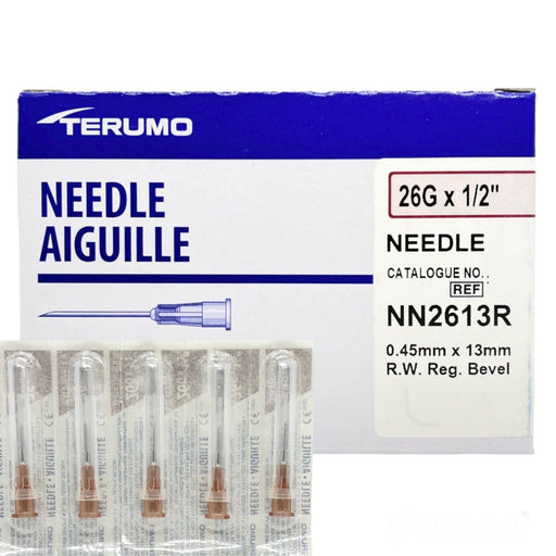 Terumo Medical Corp. Terumo Medical Corp. NN2613R Regular Wall Needle 26G x 1/2" 100/bx Supplies reLink Medical