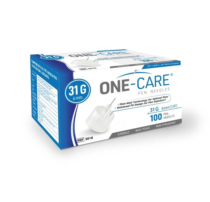 MediVena MediVena 3018 Pen Needles 31G x 6mm Dark Blue Supplies reLink Medical