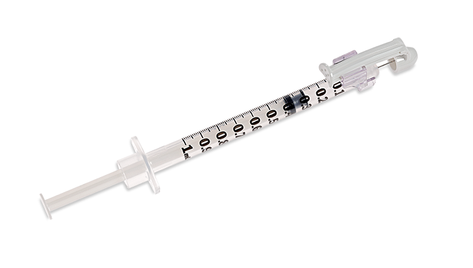 BD 303327 Syringe with SafetyGlide Needle 1 ml 27G x 3/8" ID