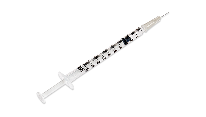 Becton Dickinson (BD) BD 303344 Syringe with Needle 1 ml S/T 27G x 3/8" IB 100/pk 8 Supplies reLink Medical