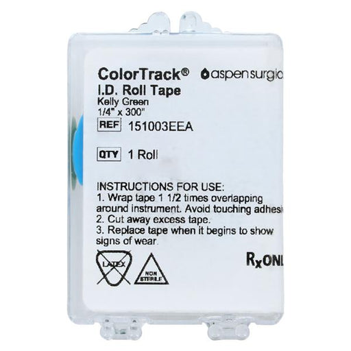 Aspen Surgical Aspen Surgical 151003EEA ID Roll Tape Kelly Green 1/4" X 300" Supplies reLink Medical