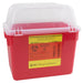 Becton Dickinson (BD) BD 305343 Sharps Collector 8 Qt Clear Top Open Cap Red Supplies reLink Medical