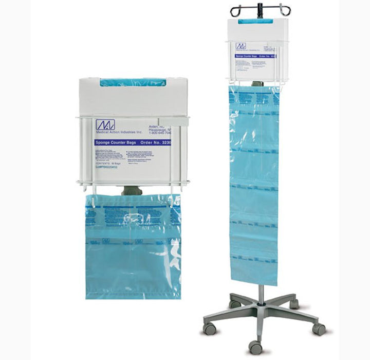 Medical Action Industries V3230 Sponge Counting Bag NOVAPLUS Clear