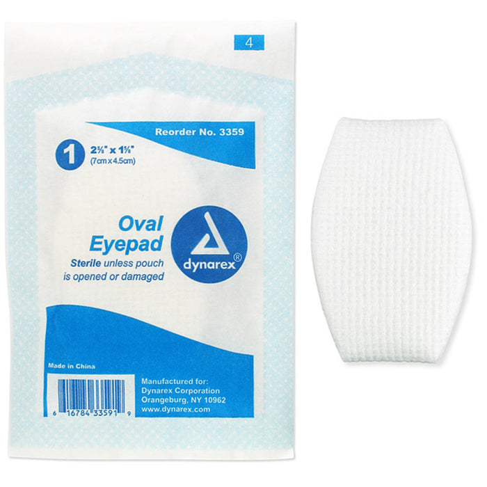 Gentell Gentell 82911 Eye Pad Sterile 2 5/8" x 1 5/8" Oval 1s 25/tray 24 Ophthalmology  reLink Medical