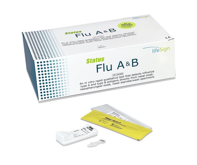 LifeSign LLC LifeSign LLC 36025 Status Flu A&B CLIA Waived  Swab Specimens 25 Supplies reLink Medical