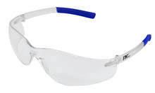 Palmero Palmero 3605B Wraparound Safety Glasses Clear Frame/Navy Tips/Clear Supplies reLink Medical
