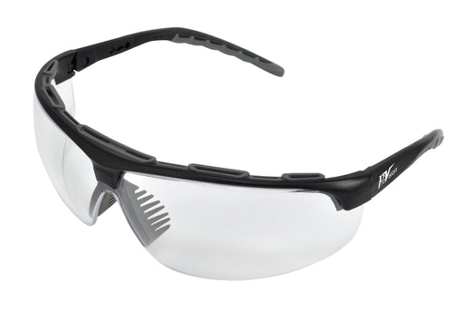 Palmero Palmero 3613C Wraparound Safety Glasses Black Frame/Clear Lens Supplies reLink Medical