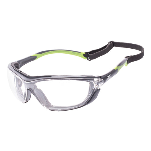 Palmero Palmero 3630GC Wraparound Safety Glasses Black Frame/Green Supplies reLink Medical