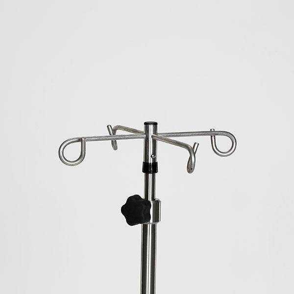 MidCentral Medical MidCentral Medical Stainless Steel 5-leg Space Saving IV Pole Medical Furniture reLink Medical