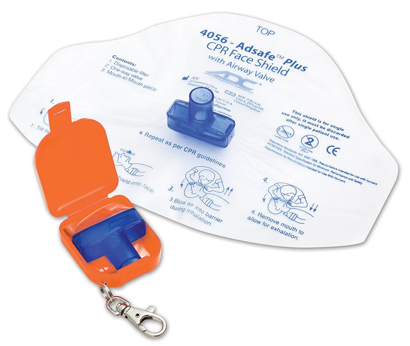 ADC ADC 4056 ADSAFE Face Shield Plus Adult, w/keychain Diagnostic Exam Equipment reLink Medical