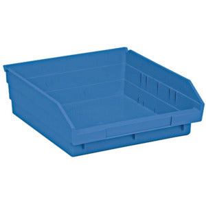 Quantum Medical Quantum Medical QSB109BL Shelf Bin 11 5/8" x 11 1/8" x 4" Blue Supplies reLink Medical