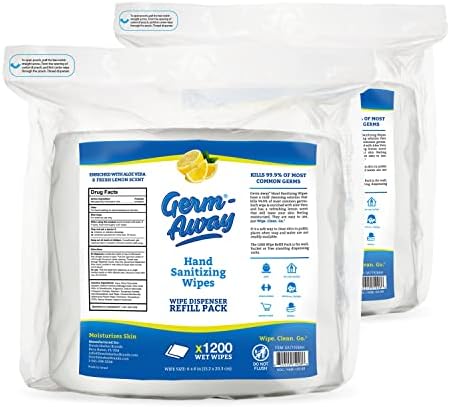 SafeHands SafeHands WIPES-1200-2-GALEMON Germ-Away Gallon Refill Wipes Supplies reLink Medical