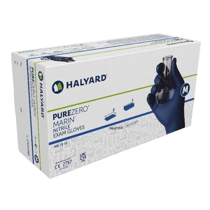 O&M Halyard O&M Halyard LFS111MD Halyard PUREZERO Marin Nitrile Glove Standard Supplies reLink Medical