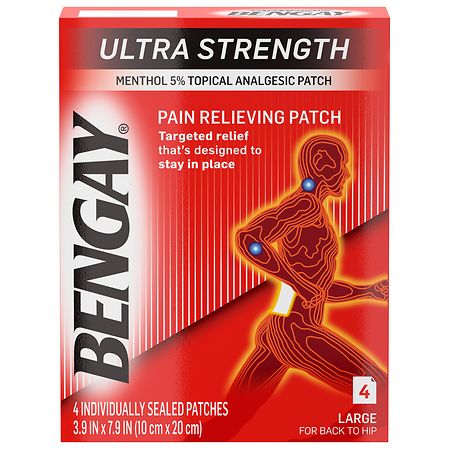 Kenvue Kenvue 08165 Bengay Ultra Strength Patch Large Back/Hip 1ct Supplies reLink Medical