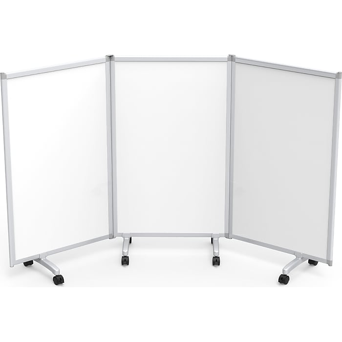 Luxor Luxor MB9152WW Magnetic Whiteboard Divider, 91"W x 17"D x 53.5"H Medical Furniture reLink Medical