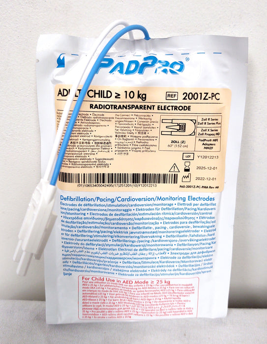 Conmed Conmed 2001Z-PC Electrode Adult Radiotransparent Pads Supplies reLink Medical