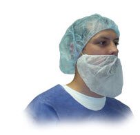 Aspen Surgical 35-3015 Beard Cover Polypropylene White Universal