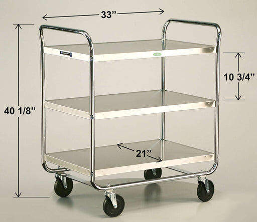 Lakeside Manufacturing, Inc. Lakeside Manufacturing Inc. 493 Medium Duty Cart 3 Shelves 23"W x Supplies reLink Medical