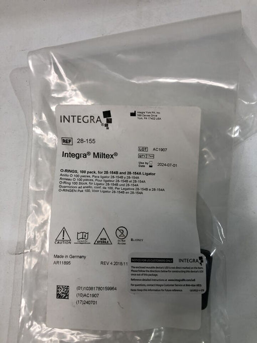 Integra Miltex Integra Miltex 28-155M O-Rings 100/pk  28-154B & Supplies reLink Medical