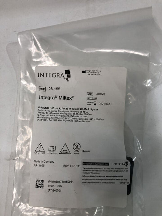 Integra Miltex Integra Miltex 28-155M O-Rings 100/pk  28-154B & Supplies reLink Medical