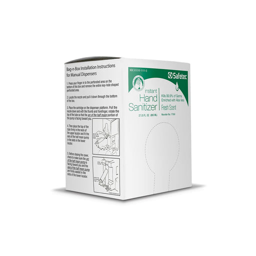 Safetec of America Safetec of America 17360 Manual Dispenser Refill Bag-in-Box 800mL Supplies reLink Medical