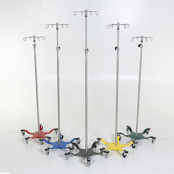 MidCentral Medical MidCentral Medical Chrome 5-leg Spider IV Pole Medical Furniture reLink Medical