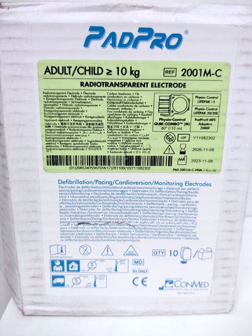 Conmed Conmed 2001M-C Electrode Adult Radiotransparent Pads Supplies reLink Medical