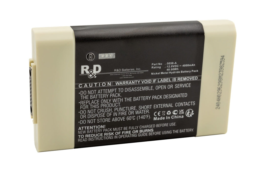 R&D Batteries 5058-A 12 Volt 4.0Ah NiMH Battery