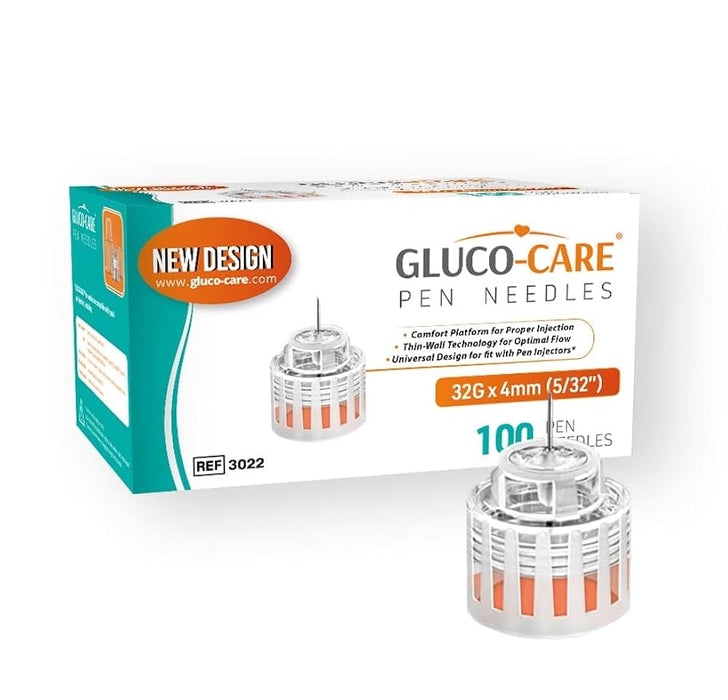 MediVena MediVena 3022 Pen Needles GLUCO-CARE 32Gx5/32in Universal Fit Supplies reLink Medical