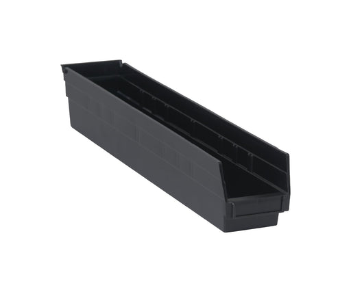 Quantum Medical Quantum Medical QSB105BK Shelf Bin 23 5/8" x 4 1/8" x 4" Black Supplies reLink Medical