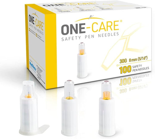 MediVena MediVena 3351 DUO Safety Pen Needles 30G x 8mm Orange Supplies reLink Medical