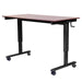 Luxor Luxor STANDCF48-BK/DW Crank Stand Up Desk 48" Single Column 3" Supplies reLink Medical