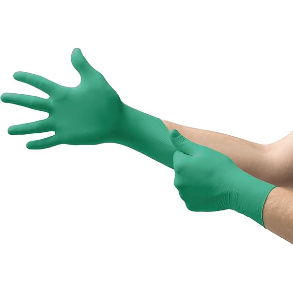 Ansell Ansell 585835 Lab Glove Nitrile Medium Green Powder-Free Supplies reLink Medical