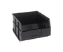Quantum Medical Quantum Medical SSB425BK Stackable Shelf Bin 12" x 11" x 7" Black Supplies reLink Medical
