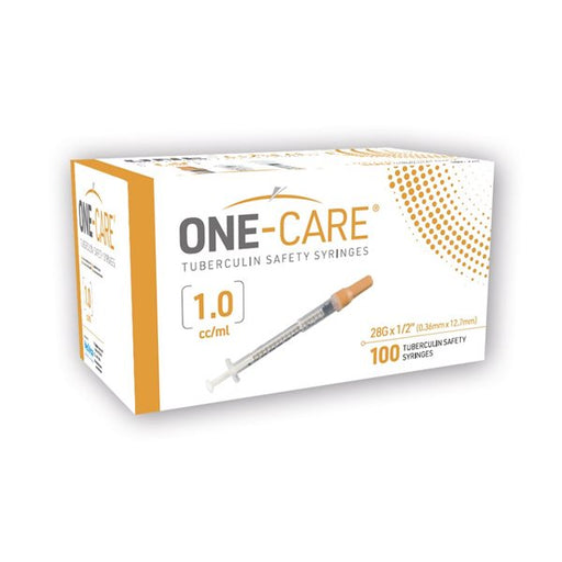 MediVena MediVena 2107 TB Safety Syringes 1mL 28G x ‚½„¢„¢ Brown Supplies reLink Medical