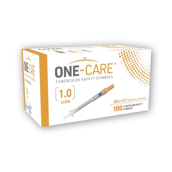 MediVena MediVena 2107 TB Safety Syringes 1mL 28G x ‚½„¢„¢ Brown Supplies reLink Medical