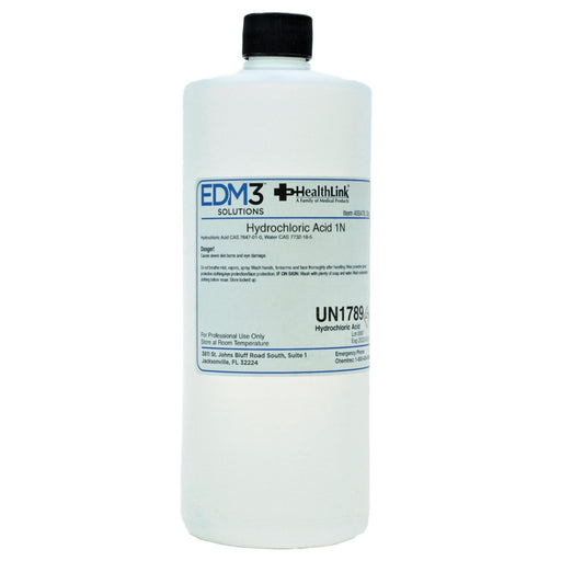 EDM3 Company LLC EDM3 Company LLC 400478 Hydrochloric Acid 1 Norm 32 oz Supplies reLink Medical