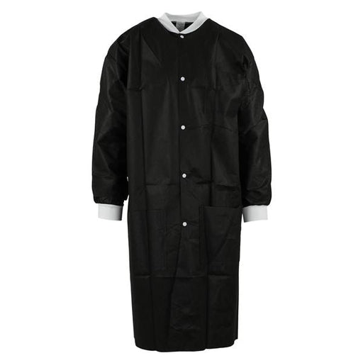 Medicom, Inc. Medicom Inc. 8119-C High Permance Lab Coat Jet Black Large Supplies reLink Medical